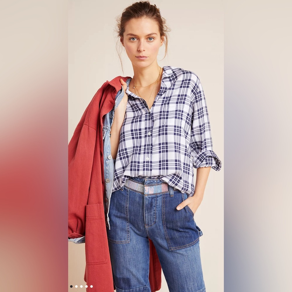 Anthropologie Grayson The Hero Plaid Buttondown